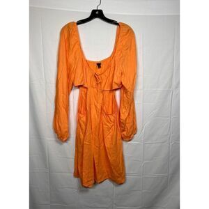 Wild Fable cutout orange dress size XXL
